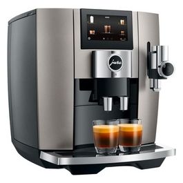 J8 Midnight Silver - Macchina da caffè automatica, 1,9 L, 15 bar, 1450 W, 31 specialità, macinacaffè P.A.G.2+, Sweet Foam, display touch da 4,3'', Argento