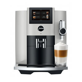 S8 Platino - Macchina da caffè automatica, 1,9 L, 15 bar, 1450 W, 27 specialità, macinacaffè Professional Aroma Grinder, display touch da 4,3'', funzione Sweet Foam, Platino