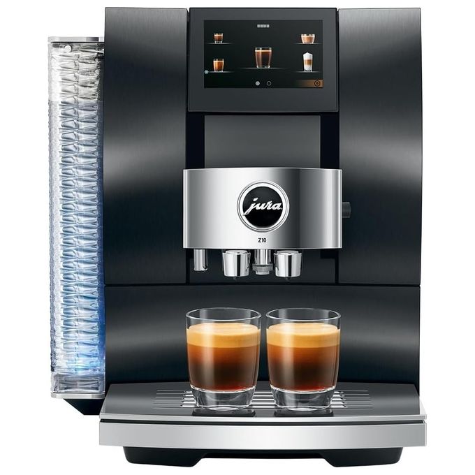 Image of JURA Z10 Aluminium Dark Inox - Macchina da caffe' automatica, 2,4 L, 15 bar, 1450 W, 32 specialita', macinacaffe' P.R.G., Cold Extraction Process, display touch da 4,3'', Dark Inox