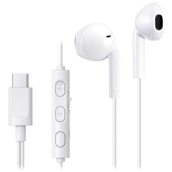 JVC HAFR17UC-W Auricolari In-Ear con Microfono USB-C DAC Integrato IPX2 colore Bianco