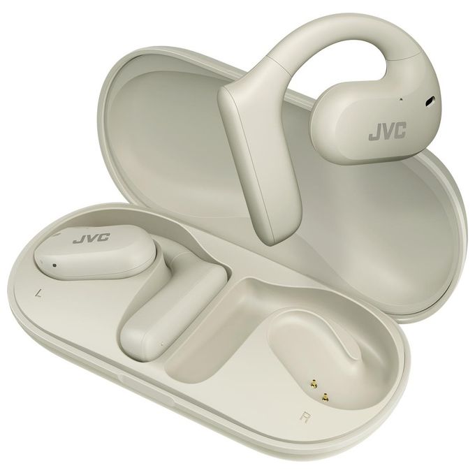 Jvc HA-NP35T-W-U Auricolari True Wireless che non Ostruisce il Condotto Uditivo Bianco