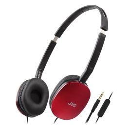 JVC HA-S160M-RU Cuffie Pieghevoli e Compatte in Colore Lucido Rosso