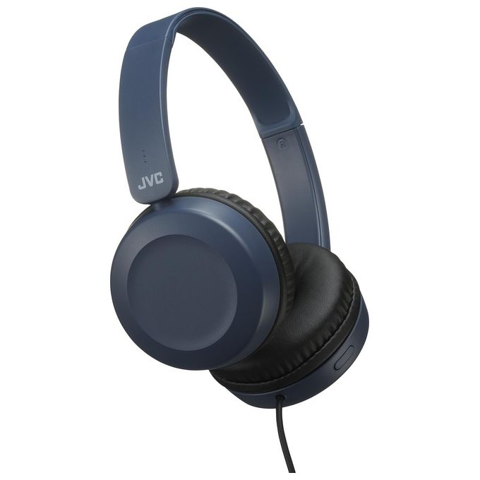JVC HA-S31M-A Cuffia a Padiglione Stereo Cablata Microfono In Linea Jack 3,5 mm colore Blu