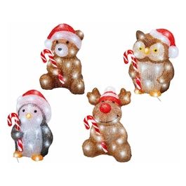 Decoro Lumineo Animaletto Natalizio Acryl  Assortito