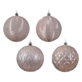 Kaemingk Pallina Albero Sfera Blush Pink Assortito