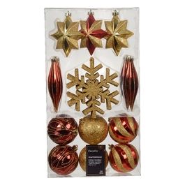 Palline Albero Mixbox Sfere e Soggetti Red Christmas