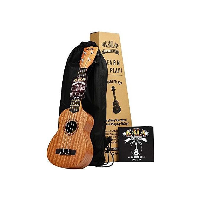 KALA Kit Ukulele Soprano Learn to Play Starter con Custodia e App Gratuita per Iniziare a Suonare Facilmente