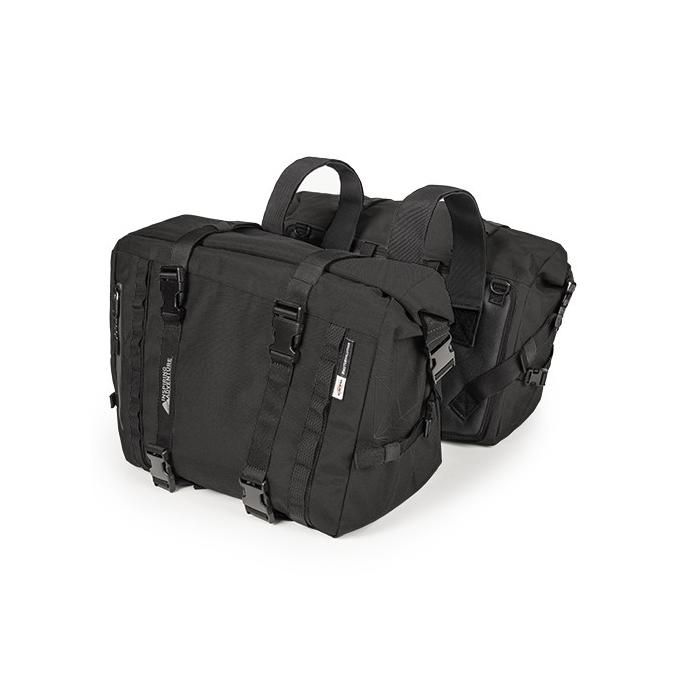 Kappa RA316BK Coppia borse laterali soffici a cavalcioni moto nere