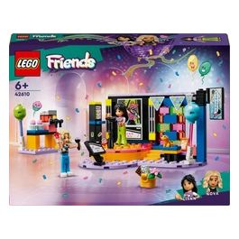 LEGO Friends 42610 Karaoke Party, Giochi Musicali per Bambini di 6+ Anni con Palco Girevole e 2 Mini Bamboline di Liann e Nova