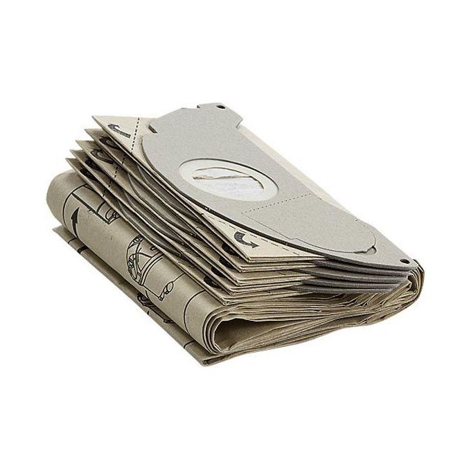 Kärcher 6.904-143.0 Set Sacchetti Filtro per Aspirapolvere 5 Sacchetti Carta Doppio Strato 1 Microfiltro colore Marrone