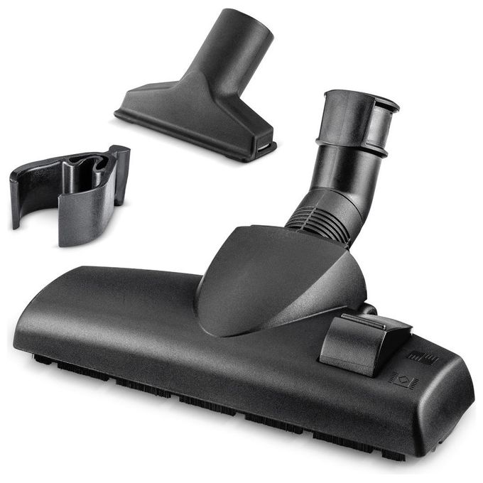 KÄRCHER 2.863-356.0 Set Accessori per Aspirapolvere per Pavimenti duri Tappeti e Tappezzeria con Bocchetta Selettiva e Clip di Fissaggio colore Nero
