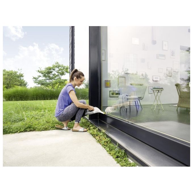 Lavavetri A Batteria K&auml;rcher WV 7 - Autonomia 100 Min - 2 Bocchette - Con Panni E Detergente