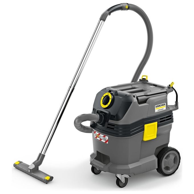 Karcher NT 30-1 Tact L Aspirapolvere Umido-Secco 30 Litri 1380W Nero-Grigio-Giallo