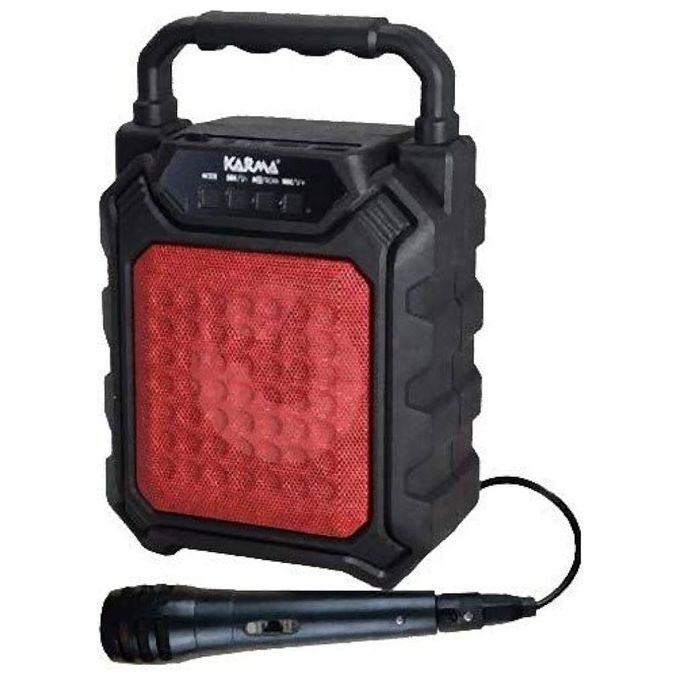 Karma Box Rosso 4" con Microfono Usb Mp3 Bluetooth