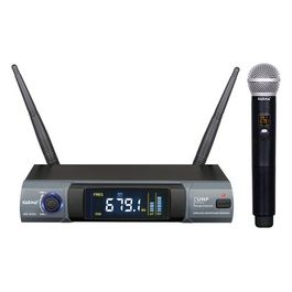Kit Microfono Set Palmare Uhf Nero e Grigio