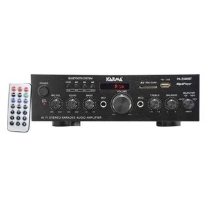Karma PA-2380BT Amplificatore Stereo 2x50W Usb Sd 4 Ingressi