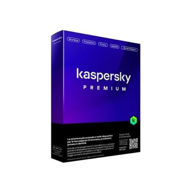 Kaspersky Antivirus Premium - 5 dispositivi - VPN e protezione identita' - Windows Mac