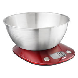 Kaufgut 033351 Bilancia da Cucina Digitale Inox 5Kg/1gr Eva