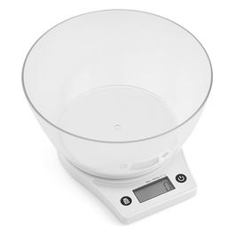 033365 Bilancia da Cucina Digitale Abs Bianco 5Kg/1gr