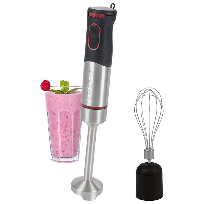ProfiCook 501226 PC-SMS 1226 Frullatore ad immersione 1000 W 4 lame acciaio inox colore Acciaio