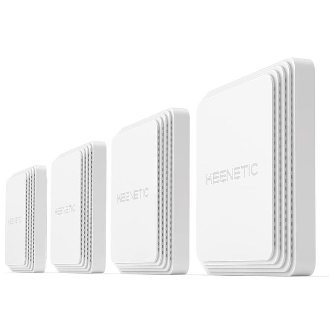 Keenetic Orbiter Pro Kn-2810 Access Point Wi-Fi Ac1300 Mesh 2 Porte 1Gbps Poe Menu' Multi Lingua 4-Pack