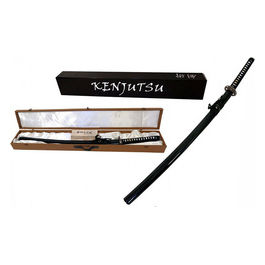 Kenjutsu, Katana da Pratica, Acciaio al Carbonio 1045, Modello 904, con Supporto e Kit Pulizia