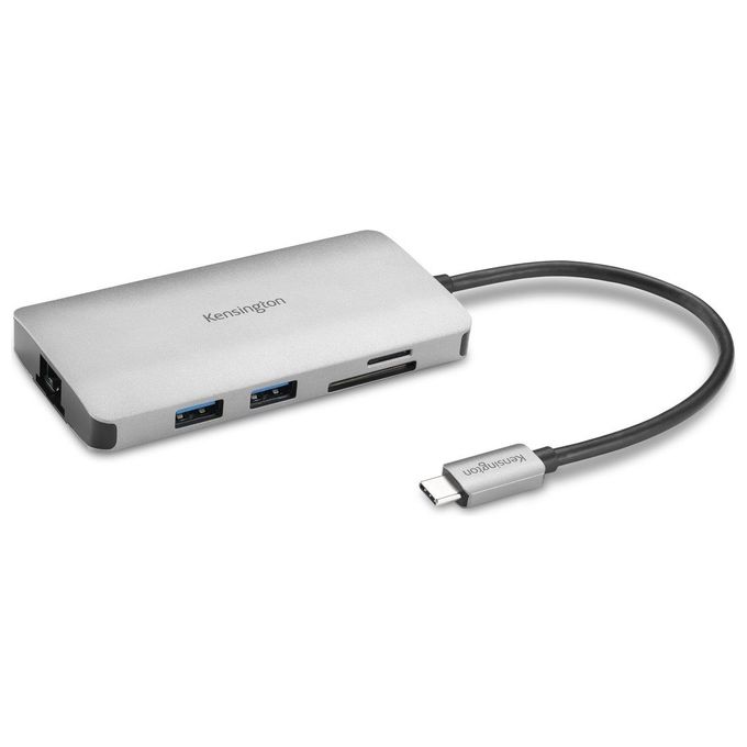 Kensington Hub Portatile senza Driver 8-in-1 Usb-C UH1400P