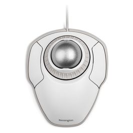 Kensington Orbit with Scroll Ring Trackball per Destrorsi e per Sinistrorsi Ottica Cablato USB bianco