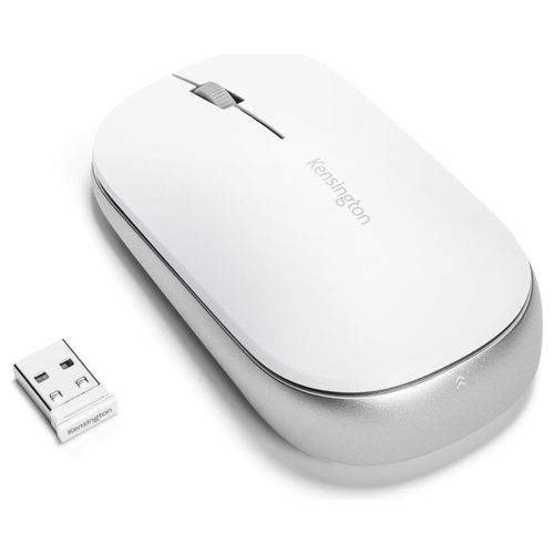 Kensington White Suretrack Dual Wireless Bluetooth Usb Mouse