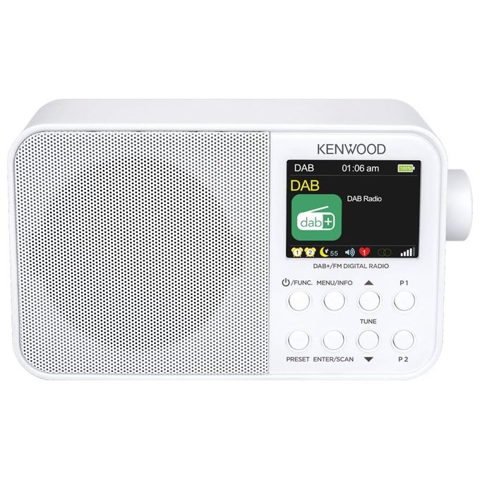 Kenwood CR M30DAB Radio Portatile Bianco