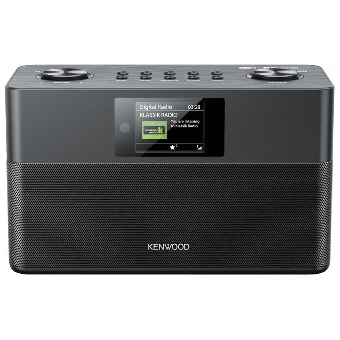 Kenwood CR-ST80DAB-B Radiosveglia Bluetooth Radio Dab+/fm Stereo Dispaly 6.1'' Telecomando Nero