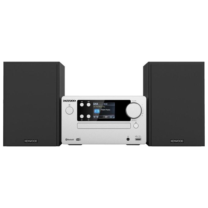 Kenwood Electronics M-725DAB-S Set Audio da Casa Microsistema 50W Nero-Argento
