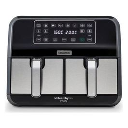 HFM20.000MB kHealthy Fry Twin Friggitrice ad Aria Doppia 8 Litri 1700W 8 Programmi Nero Argento