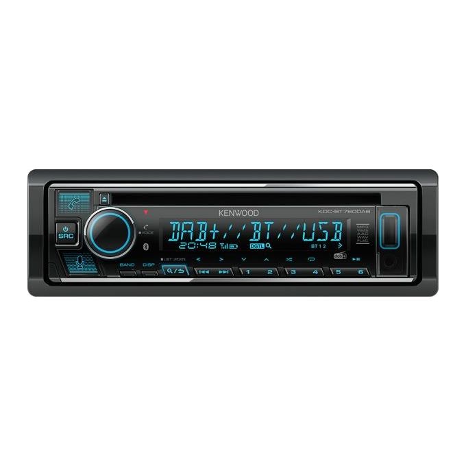 Kenwood KDC-BT760DAB CD-USB Receiver con Digital Radio DAB Bluetooth e Assistente Vocale Amazon Alexa