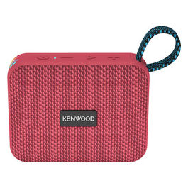 Kenwood, Speaker Bluetooth, Portatile, Piccolo, Potente, Rosso, IPX7