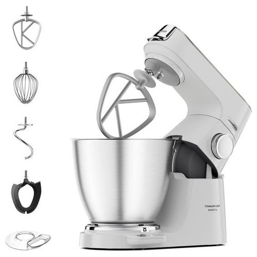 KVL65.001WH Titanium Chef Baker XL Lite Impastatrice Planetaria 1200W ciotola 7L bilancia integrata 6 velocità colore Bianco