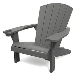 Alpine Adirondack Sedie e Poltrone da Giardino 80X93X93H in Look Legno Grafite