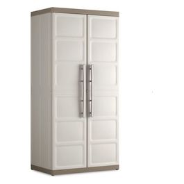 Armadio da esterno in resina EXCELLENCE XL con 4 ripiani regolabili altezza 182cm larghezza 89cm profondità 54cm per giardino e terrazza