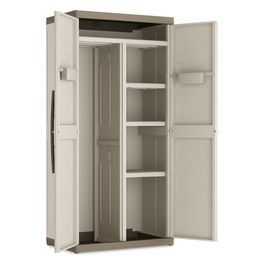 Armadio da esterno in resina EXCELLENCE XL Alto Portascope 89x54x182h per un'ottimale organizzazione in giardino