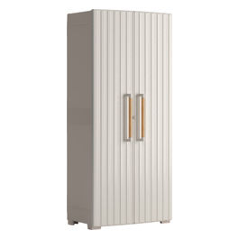 Armadio Groove Portascope 80x45x180H per Arredo e Mobili da Giardino con Design Moderno e Impermeabile