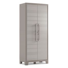 Armadio Gulliver Impermeabile Beige 80x44x182 cm Soluzione di Stoccaggio Versatile per Interni ed Esterni