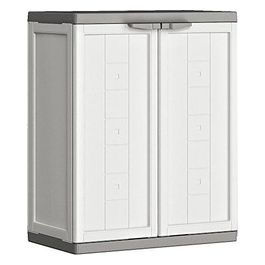 Armadio da esterno in resina JOLLY Basso con 1 ripiano regolabile dimensioni 68x39x85h ideale per organizzare spazi esterni