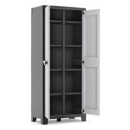 Armadio Titan Multispace 8 Ripiani Regolabili Design Salvaspazio 80x44x182 cm per una Risoluzione Organizzativa Efficiente della Casa