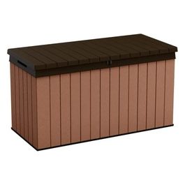 Baule Box Portattrezzi da Esterno Darwin Box 150G in Resina 570L 142,9x65,5x78,2h Colore Marrone
