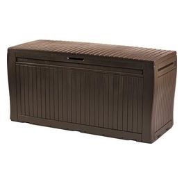 Baule Multiuso Da Giardino Comfy In Resina 270 Litri Marrone Ideale Per Riporre Cuscini E Attrezzi Da Giardino Con Sistema Di Ventilazione