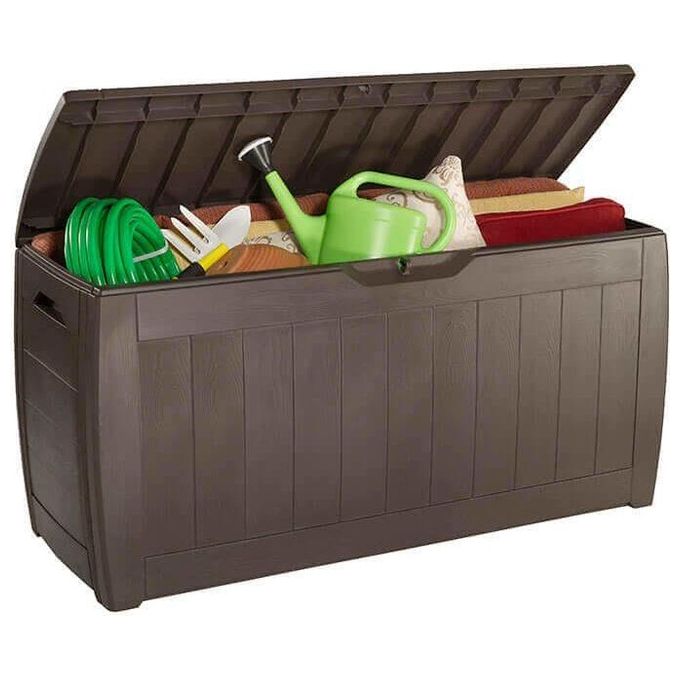 Keter Baule Da Giardino Hollywood In Resina 117,5X45X57,3H - 270 Lt Marrone