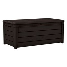 Baule da Giardino Brightwood in Resina 145x69,7x60,3H 454 Lt Color Marrone per Stoccaggio Esterno