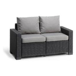 California Sofa 2 Posti Con Cuscini Grafite       
