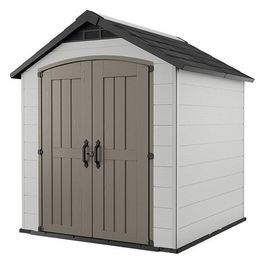 Casetta da Giardino Box Portattrezzi da esterno MONFORT 7511 in resina 228x350x252h grigio marrone