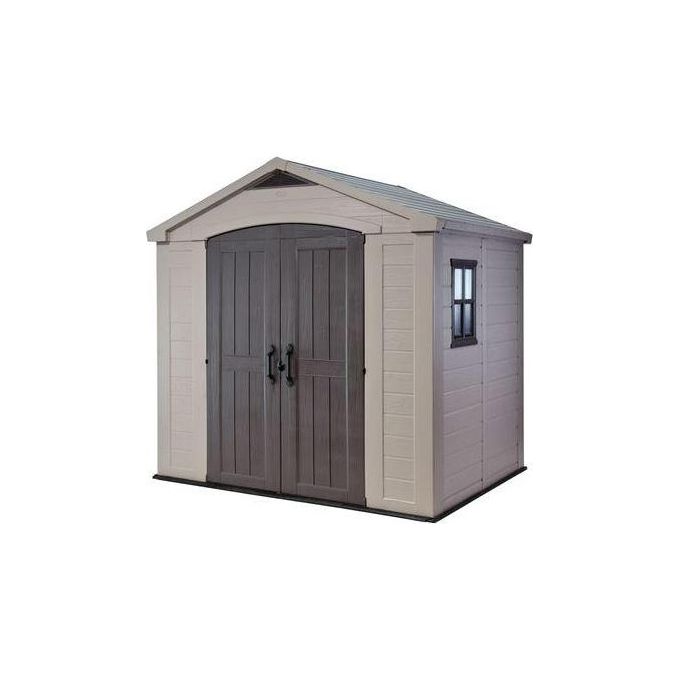 Keter Casetta da Giardino Box Portattrezzi da esterno FACTOR 8X6 in resina 256,5x182x243h beige